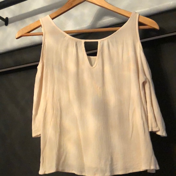 Off the shoulder cropped shirt - Picture 2 of 2